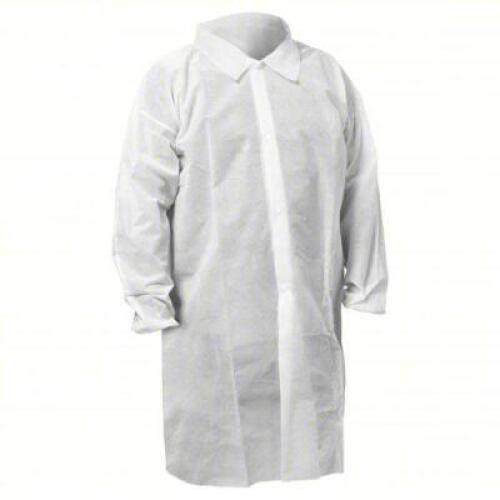 DESCRIPTION: (1) CASE OF (50) STANDARD LAB COAT BRAND/MODEL: KLEENGUARD #809NV0 INFORMATION: NON-HAZARDOUS: MANDARIN COLLAR, SNAPS CLOSURE, 0 POCKETS,