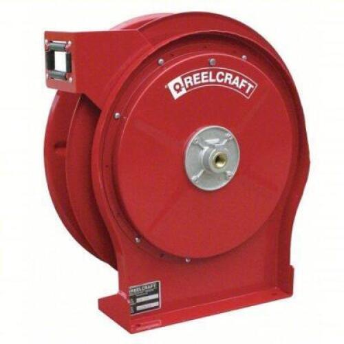 DESCRIPTION: (1) SPRING RETURN HOSE REEL BRAND/MODEL: REELCRAFT #4LMG3 INFORMATION: 500 PSI MAX OP PRESSURE, BRASS, RED SIZE: 50' RETAIL$: $492.95 EA