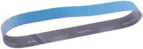 DESCRIPTION: (5) BOXES OF (10) SANDING BELTS BRAND/MODEL: NORTON #78072726991 INFORMATION: BLUE FIRE, 50 GRIT SIZE: 1-1/2" X 60" RETAIL$: $69.15 EA QT