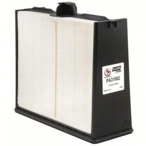 DESCRIPTION: (1) AUTOMOTIVE AIR FILTER BRAND/MODEL: BALDWIN FILTERS #481v04 SIZE: : Panel, Engine, Rectangular, Panel, 15 31/32 in Overall Lg RETAIL$:
