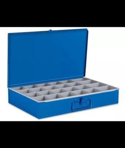 DESCRIPTION: (3) COMPARTMENT SMALL PARTS TRAY BRAND/MODEL: MSC #45647591 INFORMATION: BLUE SIZE: 24 COMPARTMENTS RETAIL$: $48.51 EA QTY: 3