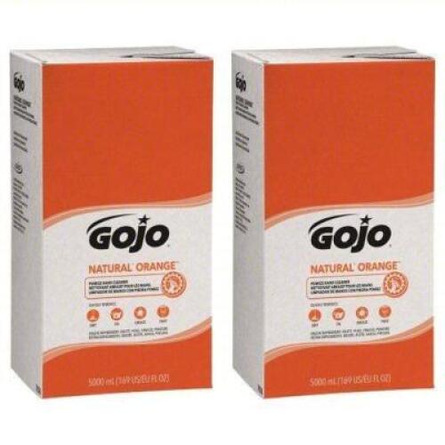 DESCRIPTION: (1) CASE OF (2) BOXES OF NATURAL ORANGE HAND CLEANER BRAND/MODEL: GOJO #782L02 SIZE: 5000 ML RETAIL$: $124.06 EA QTY: 1