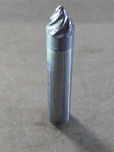 DESCRIPTION: (2) SOLID CARBIDE TAPER FORM BARREL CUTTER END MILLS BRAND/MODEL: ACCUPRO 03312865 SIZE: 30 DEG ANGLE/SIDE 5/8" SD RETAIL$: $514.98 QTY: