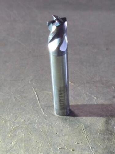 DESCRIPTION: (2) SOLID CARBIDE LENS FORM BARREL CUTTER END MILLS BRAND/MODEL: ACCUPRO 03313657 SIZE: 0.3750" DIA 7/16" LOC 3/8" SD RETAIL$: $192.10 QT