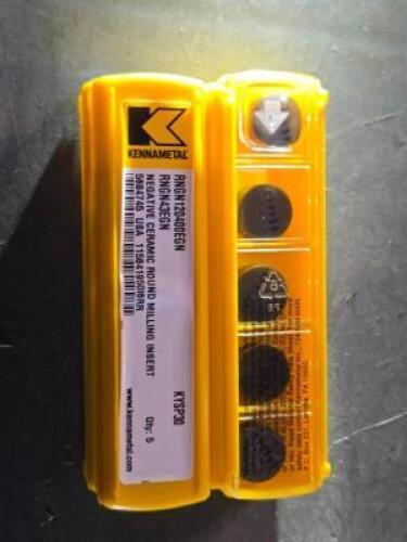 DESCRIPTION: (20) CERAMIC TURNING INSERTS BRAND/MODEL: KENNAMETAL RNGN 120400EGN RETAIL$: $480.20 QTY: 20