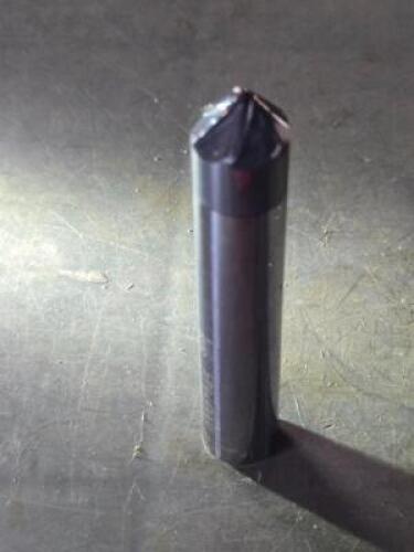 DESCRIPTION: (2) 45 DEG TAPER FORM BARREL CUTTER END MILLS BRAND/MODEL: ACCUPRO 03327145 SIZE: 0.6250" SM END DIA 5/16" LOC QTY: 2