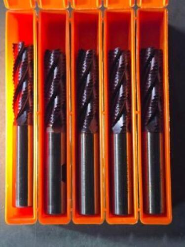 DESCRIPTION: (5) COBALT ROUGHING END MILLS BRAND/MODEL: HERTEL 62888813 SIZE: 1/2" DIA 1-5/8" RETAIL$: $381.05 QTY: 5