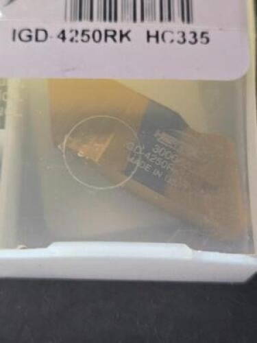 DESCRIPTION: (5) CARBIDE GROOVING INSERTS BRAND/MODEL: HERTEL 53852364 RETAIL$: $316.30 QTY: 5