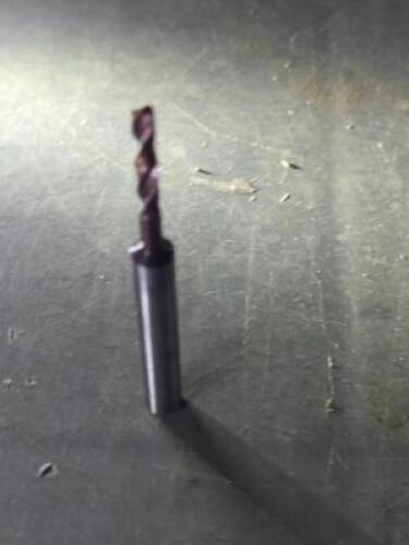 DESCRIPTION: (2) SOLID CARBIDE SML DRILL BITS BRAND/MODEL: GUHRING 8520-3.100 SIZE: 3.100mm RETAIL$: $460.40 QTY: 2