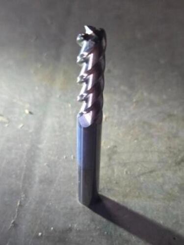 DESCRIPTION: (3) SOLID CARBIDE CORNER RADIUS END MILLS BRAND/MODEL: ACCUPRO 08484776 SIZE: 5/16" DIA 1-1/8" RETAIL$: $98.07 QTY: 3