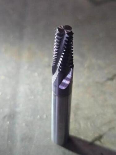 DESCRIPTION: (2) SOLID CARBIDE HELICAL THREAD MILL BRAND/MODEL: ACCUPRO 76421882 SIZE: 1/43/8 INTERNAL RETAIL$: $545.78 QTY: 2