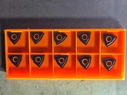 DESCRIPTION: (10) CARBIDE TURNING INSERTS BRAND/MODEL: HERTEL WNMG433-H1Z HC315T1 RETAIL$: $179.40 QTY: 10