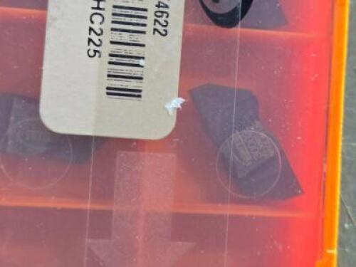 DESCRIPTION: (10) CARBIDE GROOVING INSERTS BRAND/MODEL: HERTEL IG3097 HC225 RETAIL$: $185.00 QTY: 10