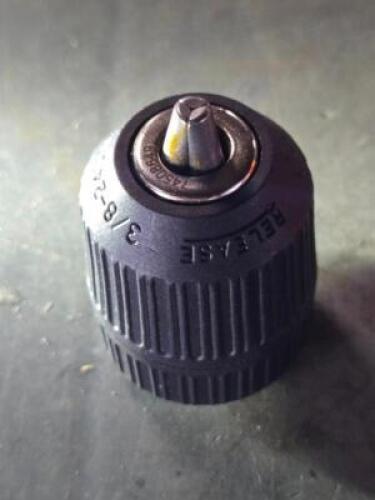 DESCRIPTION: (1) KEYLESS DRILL CHUCK BRAND/MODEL: ACCUPRRO 74508649 SIZE: 1/32" TO 3/8" CAPACITY QTY: 1