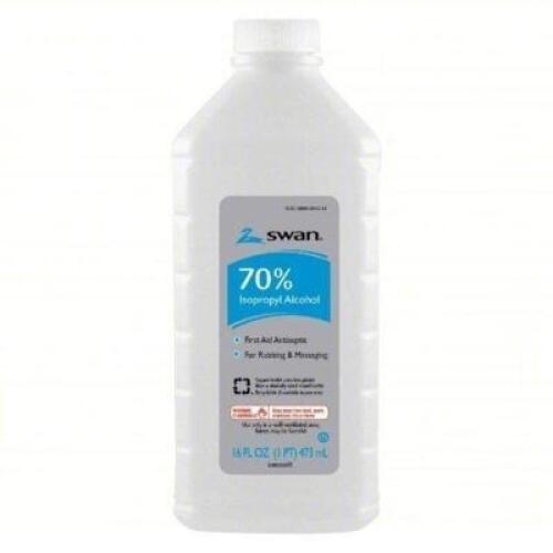 DESCRIPTION: (1) CASE OF (12) ISOPROPYL ALCOHOL BRAND/MODEL: MEDIQUE SWAN #2MRZ2 SIZE: 16 OZ RETAIL$: $70.00 EA QTY: 1