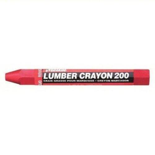 DESCRIPTION: (2) PACKS OF (12) LUMBER CRAYON BRAND/MODEL: MARKALL #5W543 SIZE: Clay, 12.7 mm Tip Wd, Soft, Wood Holder, Red, -20&deg;F to 150&deg;F, Red RETAI