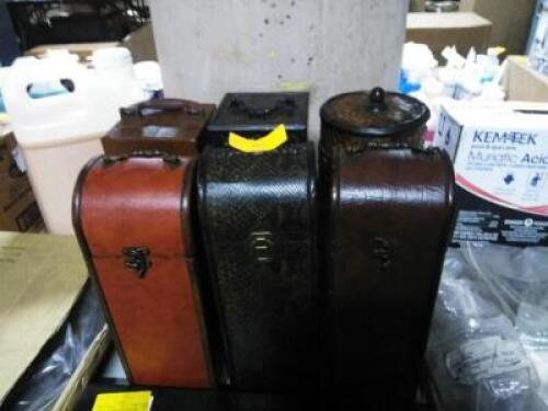 DESCRIPTION: (1) LOT OF (6) WINE BOTTLE CASES QTY: 1