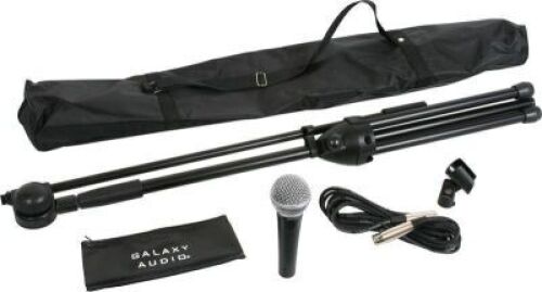 DESCRIPTION: (1) MICROPHONE AND STAND BRAND/MODEL: GALAXY AUDIO RT-66SXD RETAIL$: $75.00 QTY: 1