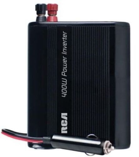 DESCRIPTION: (1) POWER INVERTER BRAND/MODEL: RCA AH640R SIZE: 400 WATT RETAIL$: $42.60 QTY: 1