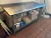 DESCRIPTION 72" X 30" ALL STAINLESS TABLE W/ CASTERS. ADDITIONAL INFORMATION CONTENTS ARE NOT INCLUDED SIZE 72" X 30" LOCATION COUNTER QTY 1 - 2