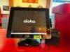 DESCRIPTION TWO TERMINAL NCR TOUCH SCREEN POINT OF SALE SYSTEM W/ ALOHA SOFTWARE AND BACK OFFICE COMPUTER. BRAND / MODEL: NCR ADDITIONAL INFORMATION W - 3