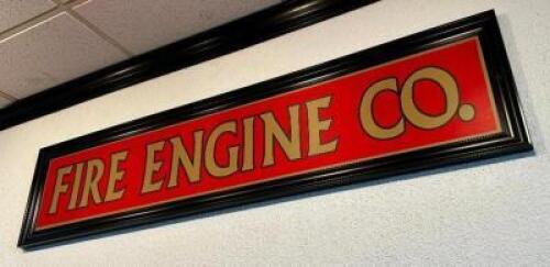 DESCRIPTION FIRE ENGINE CO WALL SIGN. LOCATION COUNTER QTY 1