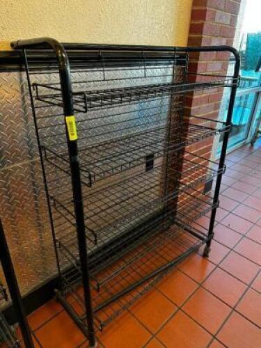 DESCRIPTION 36" BLACK WIRE CHIP RACK SIZE 36" LOCATION COUNTER QTY 1