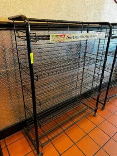 DESCRIPTION 36" BLACK WIRE CHIP RACK SIZE 36" LOCATION COUNTER QTY 1