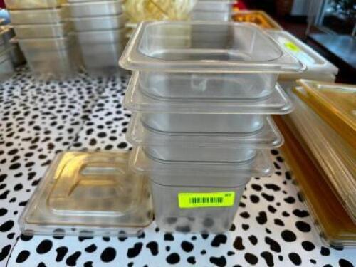 DESCRIPTION (6) 1/6TH SIZE PLASTIC INSERTS LOCATION COUNTER QTY 6