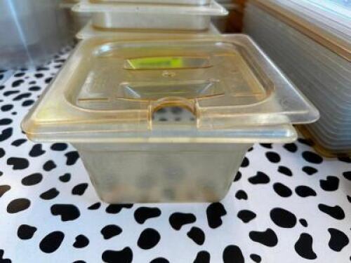 DESCRIPTION (4) 1/6TH SIZE PLASTIC INSERTS LOCATION 4 QTY 6