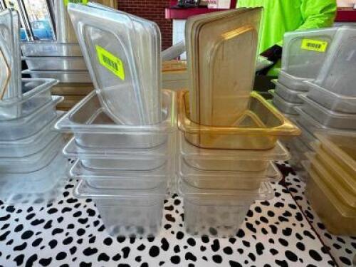 DESCRIPTION (8) 1/6TH SIZE PLASTIC INSERTS LOCATION COUNTER QTY 8