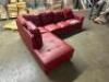 LEATHER "L" SHAPED SECTIONAL - 3