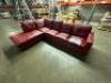 LEATHER "L" SHAPED SECTIONAL - 6