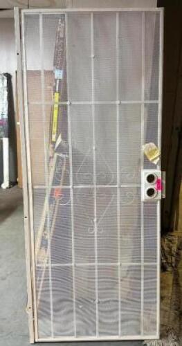 WHITE STEEL SECURITY DOOR