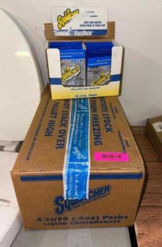 ONE FULL AND ONE PARTIAL CASE OF SQUENCHER DRINK MIX