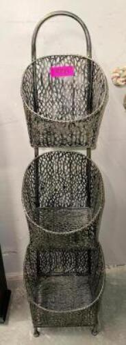 THREE TIER ORGANIZING BASKET
