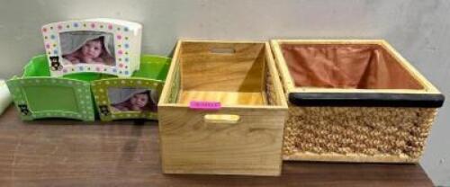 ASSORTED STORAGE BINS