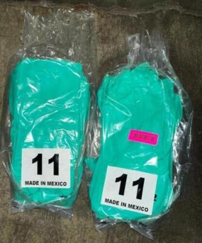 (2)- PACKS OF RUBBER DISHWASHING GLOVES