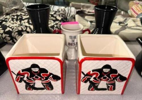 HOCKEY THEMED TISSUE BOX COVERS