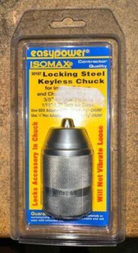 (3)- LOCKING STEEL KEYLESS CHUCKS