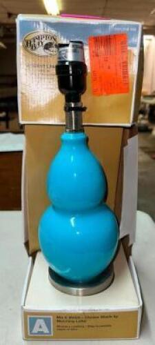 TEAL ACCENT LAMP