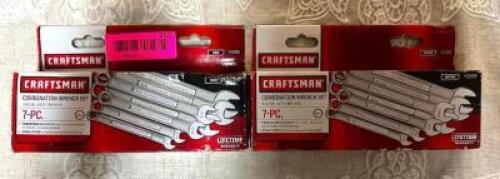 (2)- 7 PIECE COMBINATION WRENCH SETS