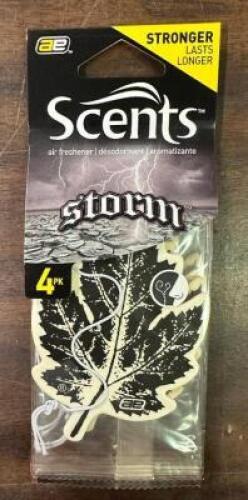 (10)- 4 PACKS OF STORM CAR HANGING SCENTS