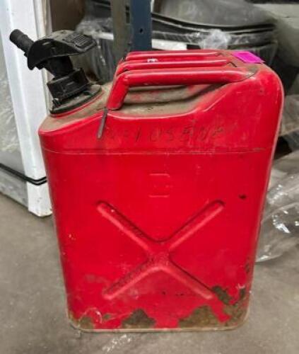 FIVE GALLON METAL GAS CAN