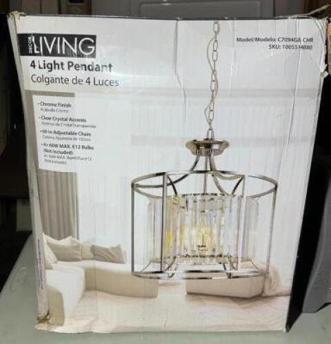FOUR LIGHT PENDANT FIXTURE