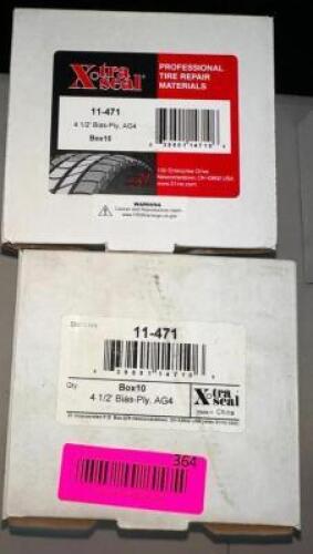 (4)- BOXES OF TIRE REPAIR PATCHES