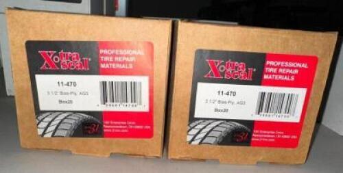 (2)- BOXES OF TIRE REPAIR PATCHES