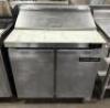 36" 2-DOOR REFRIGERATED SANDWICH PREP TABLE