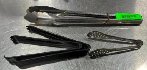 (4) ASSORTED TONGS AS SHOWN
