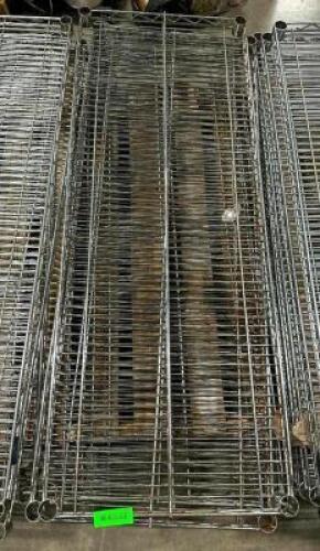 (5) WIRE SHELVES